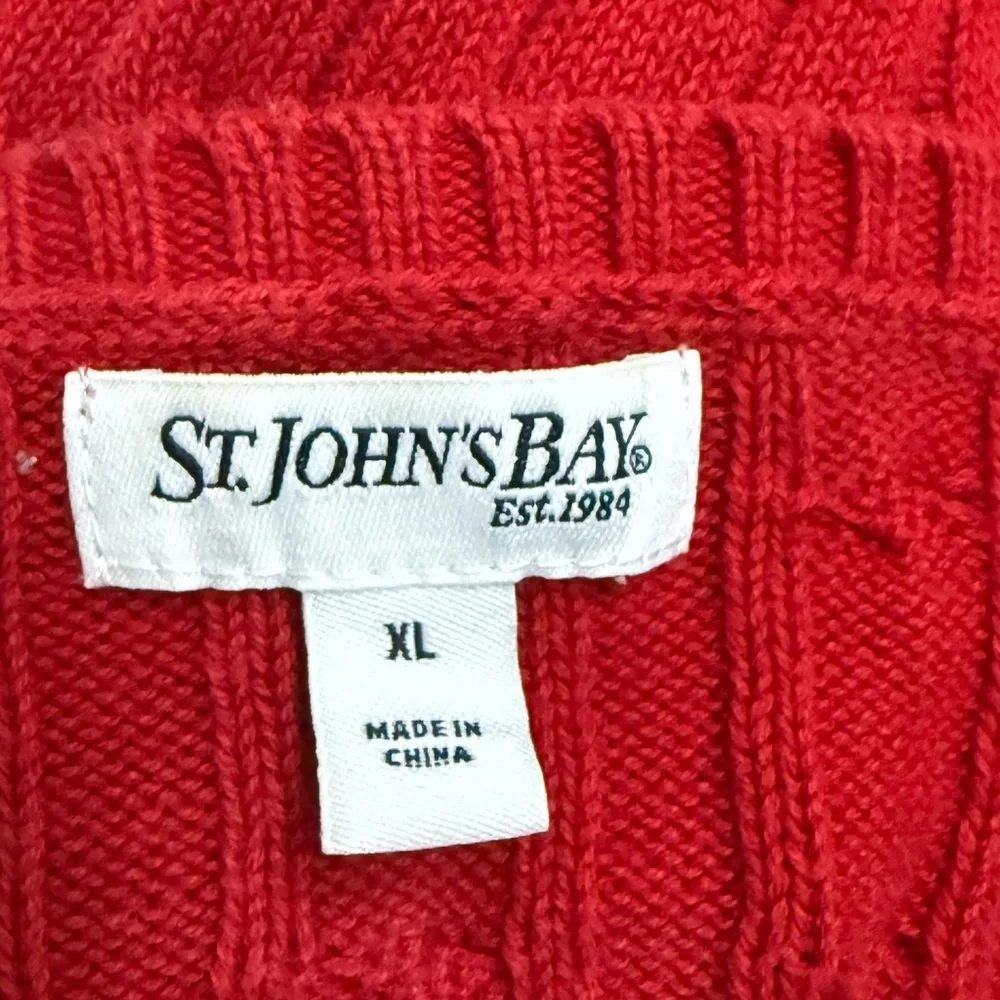 St. John's Bay Bold Red Sweater
